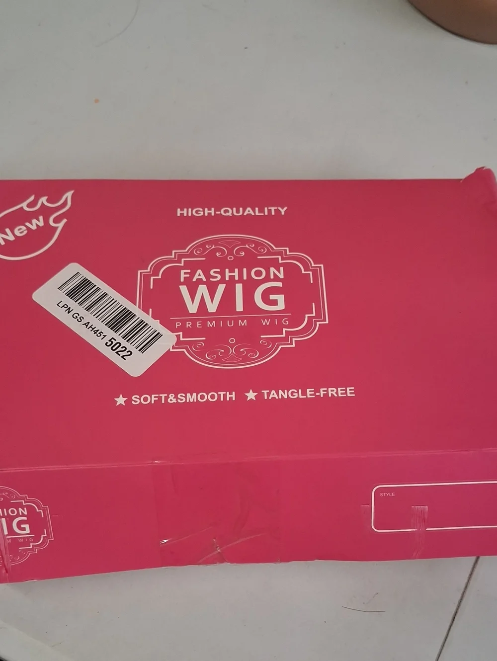 NWT 14Inches Loose Wave Bob Wig Wavy Pink Bob Wig with Air Bang Curly Hair Wigs